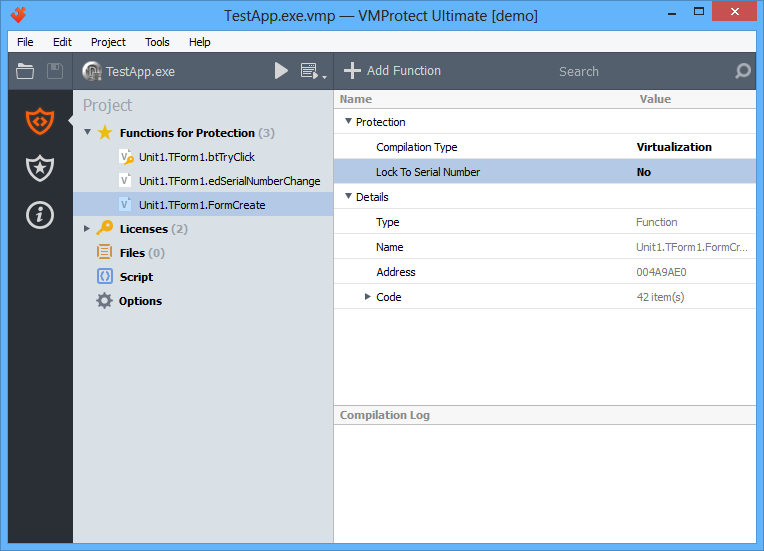 VMProtect 主窗口